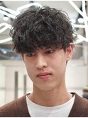 渋谷/シャドウパーマ/無造作パーマ/癖毛風パーマ/メンズマッシュ