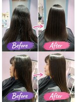 ロアゾブルー(L'oiseau Bleu)&nbsp;次世代縮毛矯正で叶える艶ストレート｜箱崎美容室で髪質改善