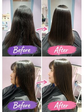 ロアゾブルー(L'oiseau Bleu) 髪質改善ストレートで艶まとまる美髪