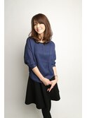 【白髪染め】 40代~大人のミディアムカール