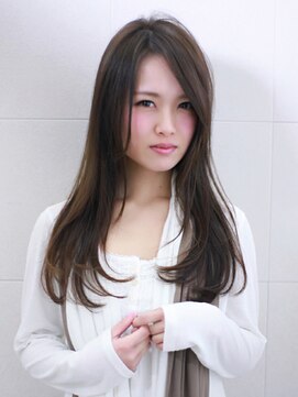 アービング(a'bing) 大人可愛い☆ナチュラルロング×抜け感アッシュベージュ