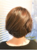 【EIGHT溝の口】お客様スタイル_デザインカラー切りっぱなしボブ