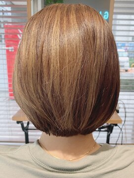 グラッシー センター北店(GLASSI) ショートボブ★耳かけショートフォギーベージュ★髪質改善