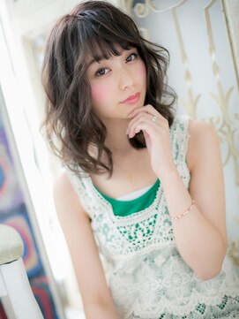 モッズ ヘア 福岡姪浜店(mod's hair) *mod's姪浜*…モード＆グラマラスなネイビーカラーふわミディd