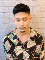 ヘアサロン 銀座マツナガ新宿店(hair salon)&nbsp;かき上げバングスキンフェードスタイル