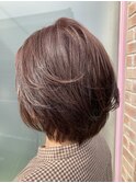 スイングレイヤーボブ×ピンクブラウン