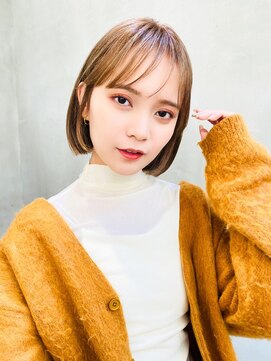 エイミー(Aimee) Aimee 町田 伸ばしかけヘア×モカベージュ