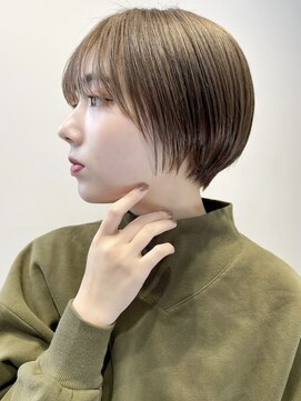 レトン 銀座(leton) ペールベージュ/外ハネボブ/大人かわいい/セクションカラー[銀座