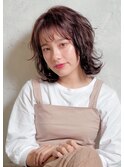 ペールベージュセクションカラーグラデーションカラー外ハネボブ