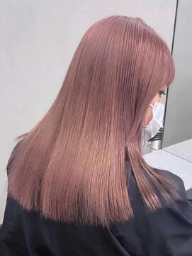 サイン 渋谷(SIGN) 【SIGN レイヤーカット】ピンクベージュ