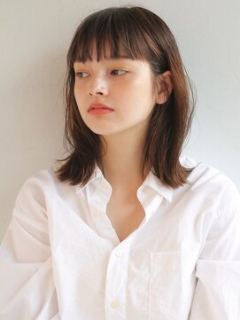 アンドレイ 表参道(andrey) [ANDREY]グレーベージュ/レイヤーロング/前髪パーマ黒髪カタログ