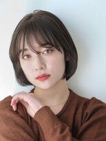 ガーデンヨコハマエスト(GARDEN YOKOHAMA est)&nbsp;内巻きボブ似合わせカットイメチェンフルバングハッシュカット