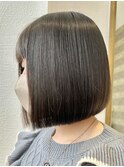 ぱつっとボブ☆美髪ボブ/美髪矯正[北千住]