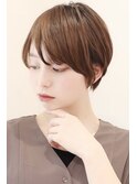 【 I. 】30代からの襟足すっきり前下がりショートボブ 川口