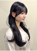 韓国風/レイヤー/前髪/顔まわり/小顔カット/ブリーチなし