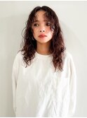 ミディアムヘア/パーマ