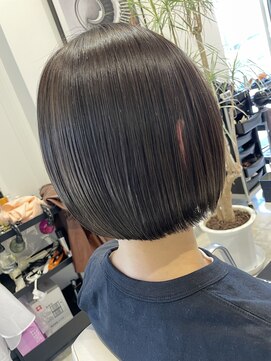 レシェル 桑名店(RECIEL) 暗めアッシュカラー×ショートボブ