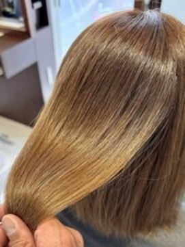 ヘアメイク アリエス 岩切店(HAIR MAKE aries) 仙台/利府/宮城野区/多賀城 ブリーチ3回縮毛矯正