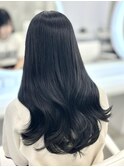 透明感ブルーブラックアッシュグレーブルーグレー*RINA
