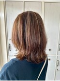 切りっぱなし×ウルフボブ