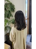 コテ巻き風パーマ