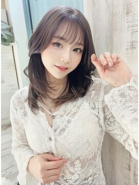 オリジンズヘアーセカンド 守谷店(Origins hair 2nd) 白髪ぼかし系ミルキーグレージュカラー×BYKARTE TR