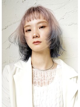 アペロ 柏(Apero) ハイトーンピンクベージュ☆gradationネイビー