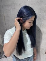 シィーム(cime) ツヤツヤネイビーブルー