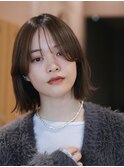 似合わせカット　ボブ　外ハネ　　姫カット　切りっぱなし