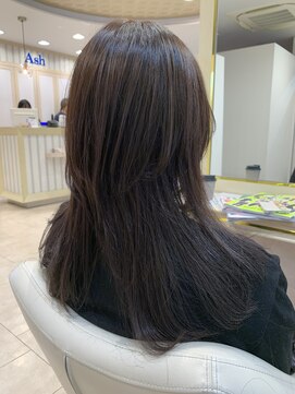 アッシュ 仙川店(Ash) ロングウルフカットクラゲウルフレイヤーカットハイレイヤー