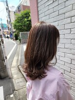 アルメリア 池袋(Arumeria)&nbsp;艶ブラウンカラー髪質改善トリートメント30代20代ナチュラル