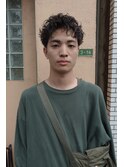 メンズラフショート×アクティブパーマ