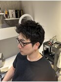 メンズスパイキーショートスタイルT