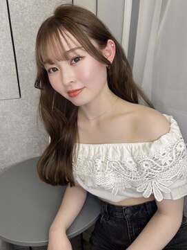 ボタン ハカタ(VOTAN hakata) 【前田七音】レイヤーロング/ブラウンベージュ/韓国ヘア