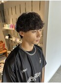 マッシュ波巻きパーマ