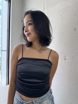 ヘアーワークス ヘルム 渋谷店(HAIR WORKS HELM) 【HELM渋谷】黒髪レイヤーボブ