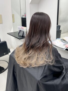 アライブ キチジョウジ(ALIVE Kichijoji) 【ALIVE吉祥寺】ホワイトベージュグラデーション黒髪