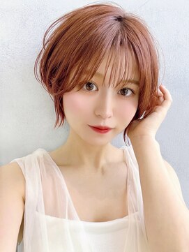 セイドット オモテサンドウ(Say. omotesando) Say.ひし形ショートレイヤーショートコーラルオレンジショート