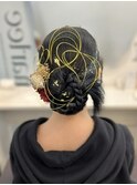 カチモリシニヨン タイト ヘアセット 表参道 結婚式 お呼ばれ