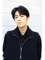 プランツヘアー リバースセンターパート コンマバング 韓国風ヘア 博多美容室