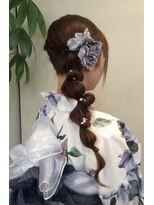 カット イン シルバー&nbsp;サイド編み下ろし