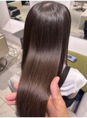 髪質改善ハイライトオリーブブラウン