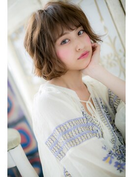 モッズ ヘア 福岡姪浜店(mod's hair) 羽のような☆ふわくしゅボブ