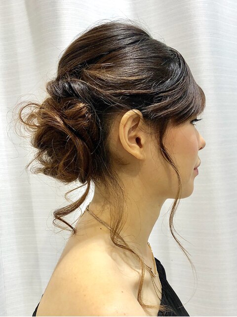 【西院】大人気◎ヘアアレンジ★大人可愛いパーティヘアセット！