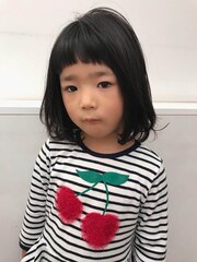 キッズヘア　女の子　ボブ　二子玉川　テラバイアフロート松子