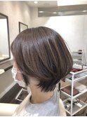 【大人ショートボブ・30代40代50代・江渡裕司/前髪あり】