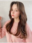 ★20代30代40代◎ 韓国風くびれヘア センター分け 大人かわいい