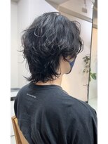 フェイヴィーズ(FavyS)&nbsp;センターパート  ウルフ　ニュアンスパーマ