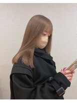 トレンチ(TRENCH)&nbsp;ミルクティーベージュ× セミロング