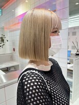 ロンドルーチェ 心斎橋(Lond luce)&nbsp;ダークアッシュ/ミディアムレイヤーカット［髪質改善/縮毛矯正］